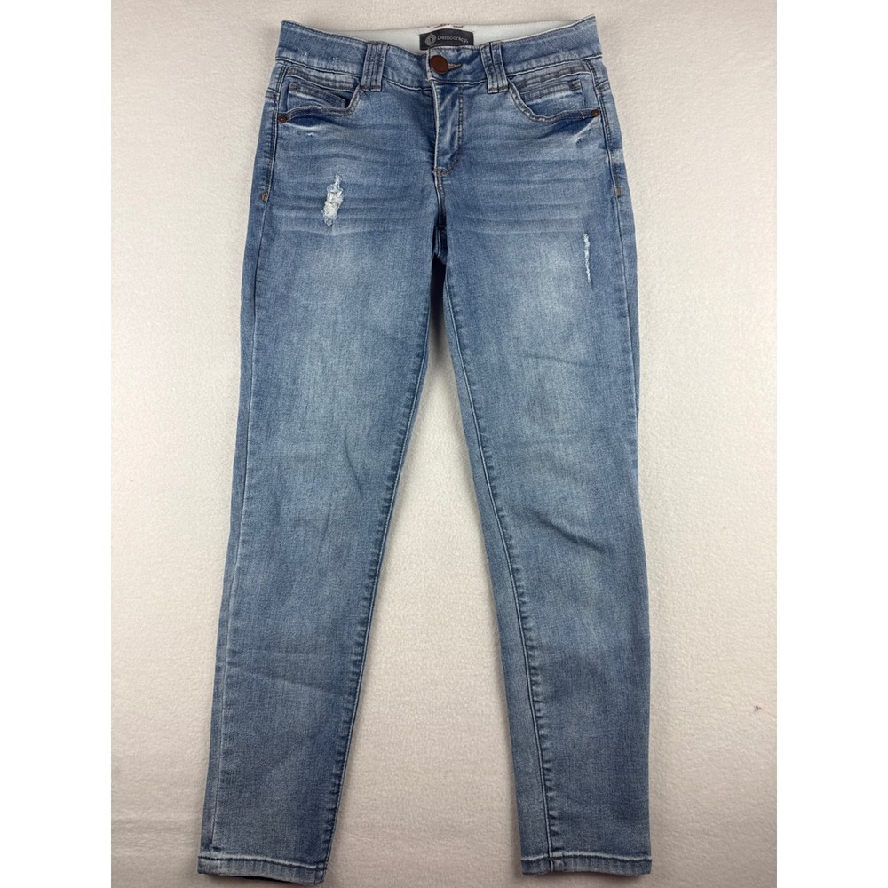 Democracy Ab Technology Skinny Jeans Womens 6 Medium Wash Distressed BN20907YL4